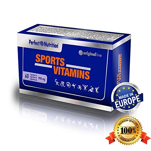 Vitaminas para deportistas multivitaminas en cápsulas para Hombre/Mujer Suplemento vitaminico para evitar la fatiga y mejorar el rendimiento deportivo. Calidad extrema