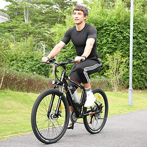 VIVI Bicicleta Eléctrica, 26 Pulgadas Bicicleta de Montaña Eléctrica 250W Ebike, con 36V 8Ah Batería de Litio de, Doble Disco, 25-50 Millas de Alcance, Engranajes De 21 Velocidades VIVI Bicicleta Eléctrica, 26 Pulgadas Bicicleta de Montaña Eléctrica 250W Ebike, con 36V 8Ah Batería de Litio de, Doble Disco, 25-50 Millas de Alcance, Engranajes De 21 Velocidades