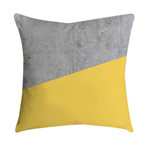 VJGOAL Impresión Amarilla Suave cómodo Funda de Almohada Sofá Cintura del Coche Cojín Cuadrado Cubierta Decoración para el hogar(45_x_45_cm,Multicolor10)