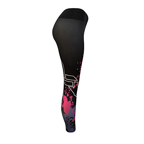 VJGOAL Moda Casual para Mujer Leggings Gimnasio Deportes Gimnasio Correr Pilates Pantalones de Yoga Alta Elasticidad Pantalones de chándal Transpirables(Large,Negro)
