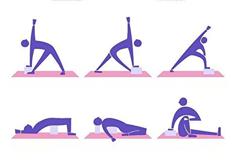 VLFit Juego de 2 Espuma EVA Bloques de Yoga (Azul) VLFit Juego de 2 Espuma EVA Bloques de Yoga (Azul)