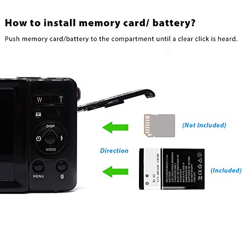 Vmotal GDC80X2 Mini cámara Digital compacta 12 MP HD TFT LCD para niños/Principiantes/Ancianos (Negro & Negro) Vmotal GDC80X2 Mini cámara Digital compacta 12 MP HD TFT LCD para niños/Principiantes/Ancianos (Negro & Negro)