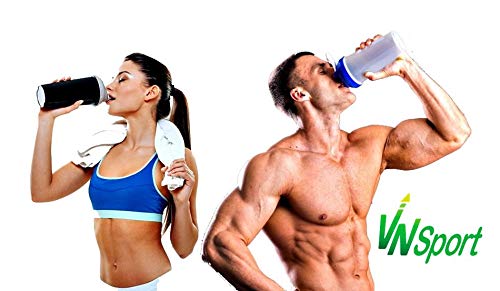 VnSport - Proteínas Whey 100% Suplemento Deportivo | Proteína Láctea Isolate con Bcaa's Glutamina, Vitamina B6 y Glicina, 900gr, Sabor Chocolate