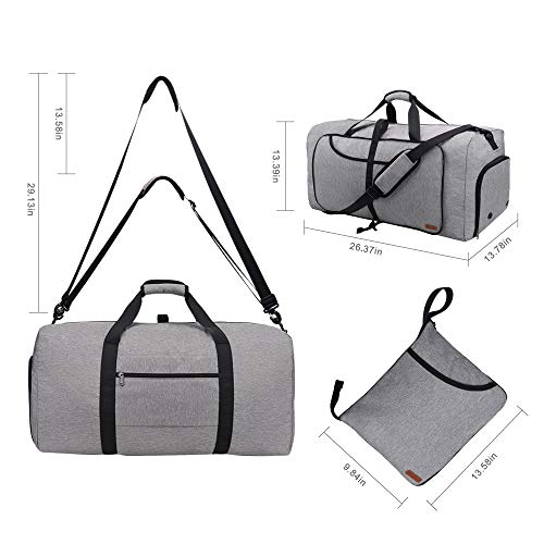 Vogshow Bolsa de Viaje Plegable Grande de 80 l, Bolsa Ligera Impermeable Plegable Bolsa de Fin de Semana, Bolsa Deporte con Compartimento para Zapatos para Hombres y Mujeres Vogshow Bolsa de Viaje Plegable Grande de 80 l, Bolsa Ligera Impermeable Plegable Bolsa de Fin de Semana, Bolsa Deporte con Compartimento para Zapatos para Hombres y Mujeres