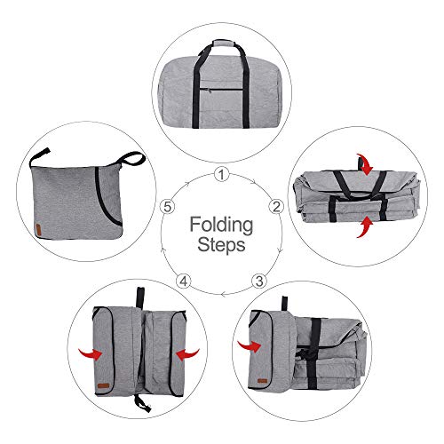 Vogshow Bolsa de Viaje Plegable Grande de 80 l, Bolsa Ligera Impermeable Plegable Bolsa de Fin de Semana, Bolsa Deporte con Compartimento para Zapatos para Hombres y Mujeres Vogshow Bolsa de Viaje Plegable Grande de 80 l, Bolsa Ligera Impermeable Plegable Bolsa de Fin de Semana, Bolsa Deporte con Compartimento para Zapatos para Hombres y Mujeres