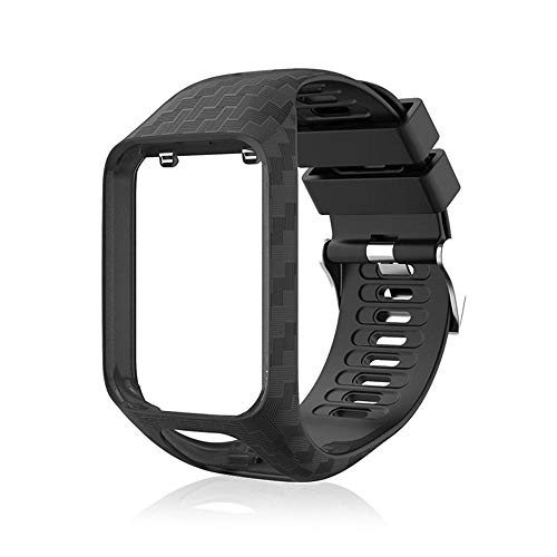 Volwco Para Tomtom Correa De Reloj,Correa De Repuesto De Silicona para Tomtom Runner 2/Runner 3/Spark 3/Adventurer/Golfer 2 Volwco Para Tomtom Correa De Reloj,Correa De Repuesto De Silicona para Tomtom Runner 2/Runner 3/Spark 3/Adventurer/Golfer 2
