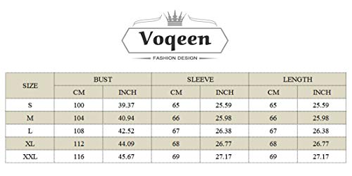 Voqeen Camisa de Manga Larga Tallas Grandes Mujer Camisas Estampado de Moda de Mujer Verano Camisas Blusas Tops Cold Shoulder Blusa Camisa Algodón Shirts (L, Ejercito Verde)