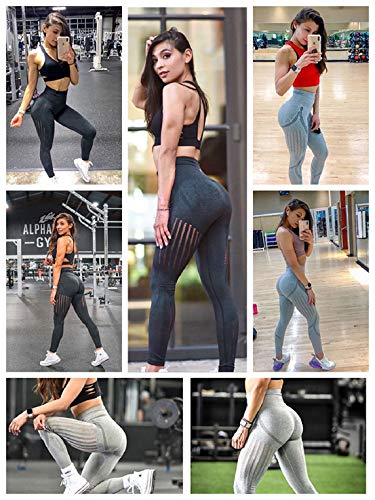 Voqeen Gym Legging Fitness para Mujer Mallas Yoga Mujer Pantalon Yoga Huecos Ropa Deportiva Mujer