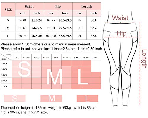 Voqeen Mujer Pantalones De Yoga Deportivos Leggings Alta Cintura Adelgazantes Elásticos y Transpirable secado rápido Fitness Jogging Leggins