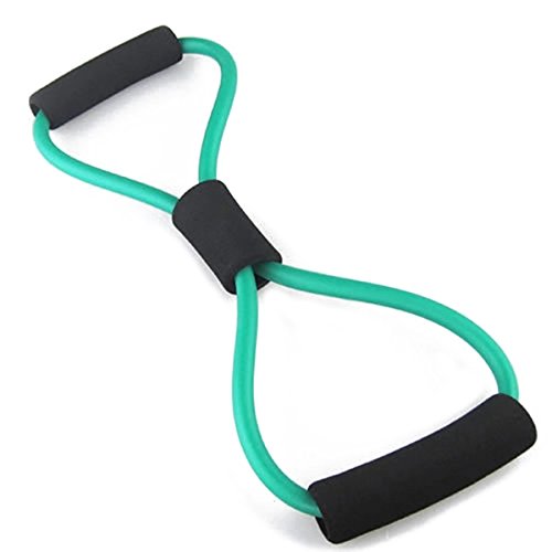 VORCOOL Bandas de Resistencia 8 Correa de Estiramiento en Forma de Tubo de Ejercicio con Cuerda para Ejercicio en casa (Verde) VORCOOL Bandas de Resistencia 8 Correa de Estiramiento en Forma de Tubo de Ejercicio con Cuerda para Ejercicio en casa (Verde)