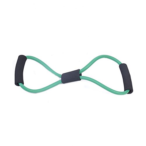 VORCOOL Bandas de Resistencia 8 Correa de Estiramiento en Forma de Tubo de Ejercicio con Cuerda para Ejercicio en casa (Verde) VORCOOL Bandas de Resistencia 8 Correa de Estiramiento en Forma de Tubo de Ejercicio con Cuerda para Ejercicio en casa (Verde)