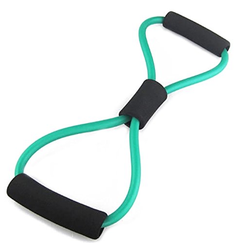 VORCOOL Bandas de Resistencia 8 Correa de Estiramiento en Forma de Tubo de Ejercicio con Cuerda para Ejercicio en casa (Verde) VORCOOL Bandas de Resistencia 8 Correa de Estiramiento en Forma de Tubo de Ejercicio con Cuerda para Ejercicio en casa (Verde)