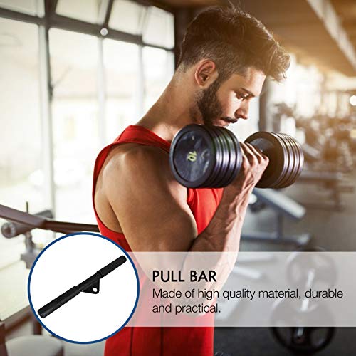 VORCOOL Barra giratoria recta para bíceps con barra de tracción y sistema de fijación de la máquina de cables para entrenamiento de fuerza de mano, equipo de entrenamiento para gimnasio en casa