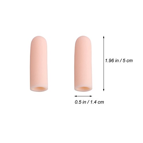 VORCOOL Finger Protector casquillos de silicona Finger celdas para schützende rotas dedos 8 unidades (Color de piel)
