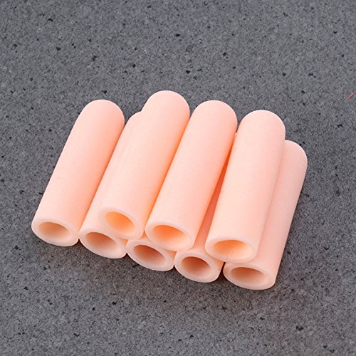 VORCOOL Finger Protector casquillos de silicona Finger celdas para schützende rotas dedos 8 unidades (Color de piel)