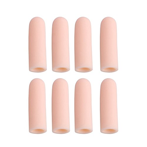 VORCOOL Finger Protector casquillos de silicona Finger celdas para schützende rotas dedos 8 unidades (Color de piel)