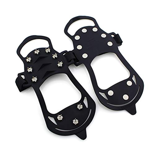 VORCOOL Grips de Nieve para Hielo Bastones de tracción de Nieve Pinzas Antideslizantes Hielo de Invierno Crampones Puntas de Hielo para Caminar al Aire Libre Pesca Viajar Negro Talla M VORCOOL Grips de Nieve para Hielo Bastones de tracción de Nieve Pinzas Antideslizantes Hielo de Invierno Crampones Puntas de Hielo para Caminar al Aire Libre Pesca Viajar Negro Talla M