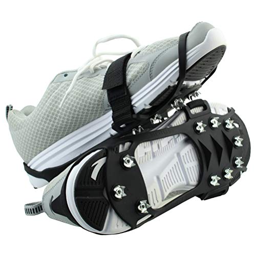 VORCOOL Grips de Nieve para Hielo Bastones de tracción de Nieve Pinzas Antideslizantes Hielo de Invierno Crampones Puntas de Hielo para Caminar al Aire Libre Pesca Viajar Negro Talla M VORCOOL Grips de Nieve para Hielo Bastones de tracción de Nieve Pinzas Antideslizantes Hielo de Invierno Crampones Puntas de Hielo para Caminar al Aire Libre Pesca Viajar Negro Talla M