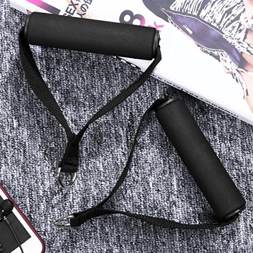 VORCOOL Par de Bandas Ejercicio Resistencia látex Bandas Tube Workout Gimnasio Yoga Fitness Stretch