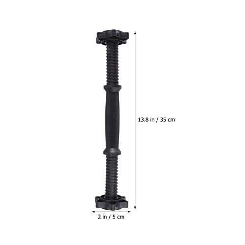 VOSAREA Manillar con rosca estándar de 2 piezas, barra de mancuernas Prime duradera para entrenamiento en gimnasio, 350 mm