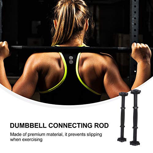 VOSAREA Manillar con rosca estándar de 2 piezas, barra de mancuernas Prime duradera para entrenamiento en gimnasio, 350 mm VOSAREA Manillar con rosca estándar de 2 piezas, barra de mancuernas Prime duradera para entrenamiento en gimnasio, 350 mm