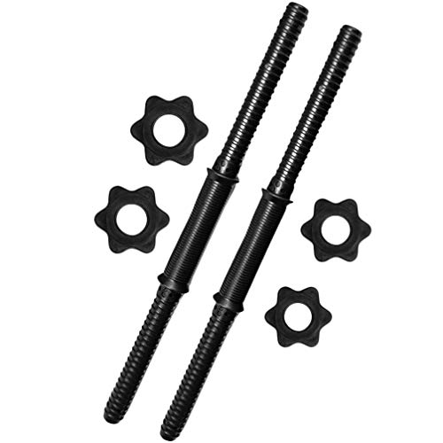 VOSAREA Manillar con rosca estándar de 2 piezas, barra de mancuernas Prime duradera para entrenamiento en gimnasio, 350 mm VOSAREA Manillar con rosca estándar de 2 piezas, barra de mancuernas Prime duradera para entrenamiento en gimnasio, 350 mm