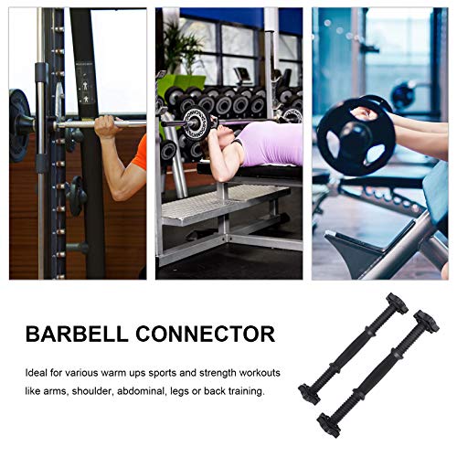 VOSAREA Manillar con rosca estándar de 2 piezas, barra de mancuernas Prime duradera para entrenamiento en gimnasio, 350 mm VOSAREA Manillar con rosca estándar de 2 piezas, barra de mancuernas Prime duradera para entrenamiento en gimnasio, 350 mm