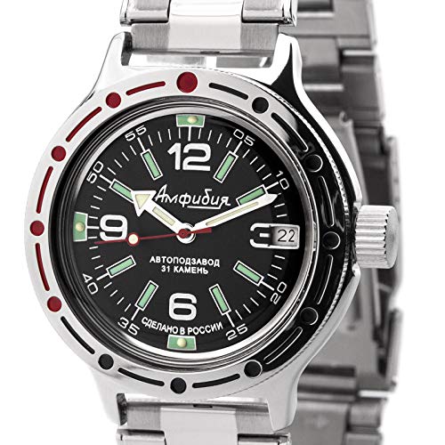 Vostok 420640 2416B Reloj de pulsera automático de estilo militar ruso sumergible a 200 m