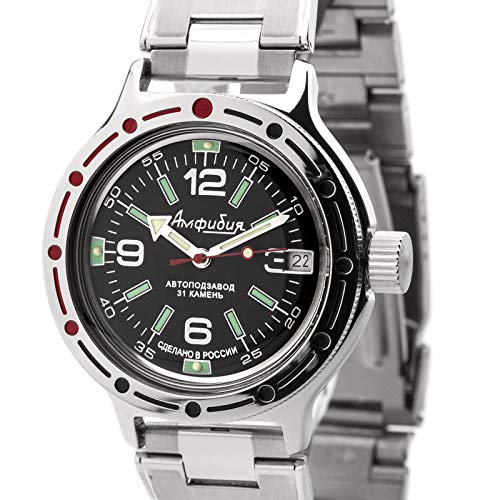 Vostok 420640 2416B Reloj de pulsera automático de estilo militar ruso sumergible a 200 m