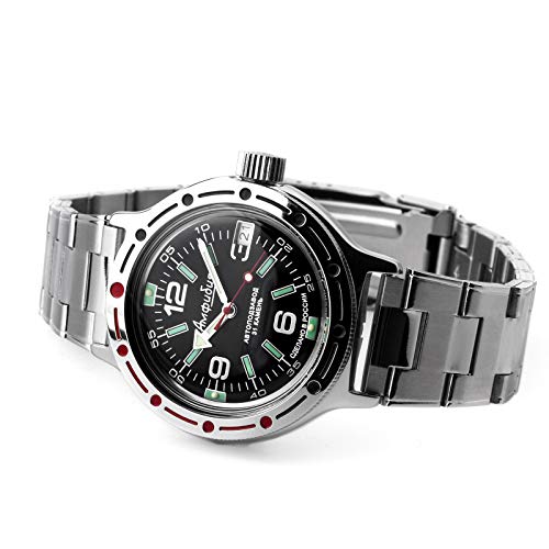 Vostok 420640 2416B Reloj de pulsera automático de estilo militar ruso sumergible a 200 m