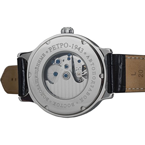 Vostok Retro Kirovskie K-43 WWII - Reloj de pulsera para hombre, estilo II Guerra Mundial, cuerda automática, correa de piel Vostok Retro Kirovskie K-43 WWII - Reloj de pulsera para hombre, estilo II Guerra Mundial, cuerda automática, correa de piel