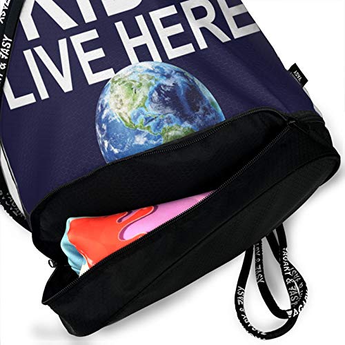 Vote Like Your Kids Live Here Bundle Backpack Unisex Home Gym Sack Bag Sport Drawstring Backpack Bag