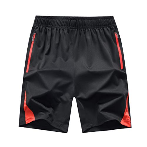 VPASS Pantalones Hombre,Verano Casual Moda Pantalones Tallas Grandes Deportivos Suelto Secado rapido Jogging Fitness Gym Cortos Pantalones Pantalones de Playa Bañador Chándal de Hombres Shorts