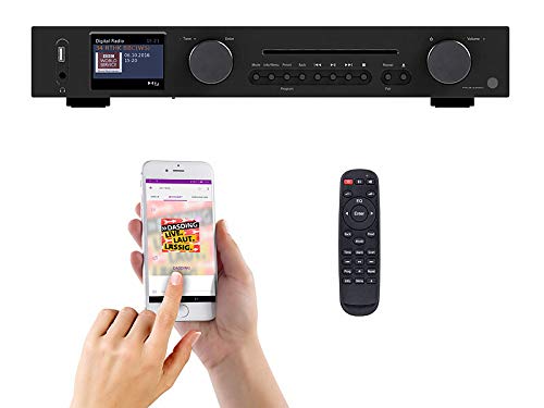 VR-Radio Reproductor de Red: Sintonizador WiFi HiFi con Radio por Internet, Discos COMPACTOS, Dab +, FM y Bluetooth, MP3 / WMA (Internet Receptor) VR-Radio Reproductor de Red: Sintonizador WiFi HiFi con Radio por Internet, Discos COMPACTOS, Dab +, FM y Bluetooth, MP3 / WMA (Internet Receptor)