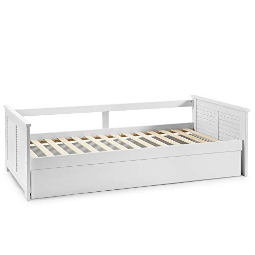 VS Venta-stock Cama Nido Juvenil Camila 90X190, Color Blanco, Dimensiones: 199cm (Largo), 105cm (Ancho) y 62cm (Alto) VS Venta-stock Cama Nido Juvenil Camila 90X190, Color Blanco, Dimensiones: 199cm (Largo), 105cm (Ancho) y 62cm (Alto)
