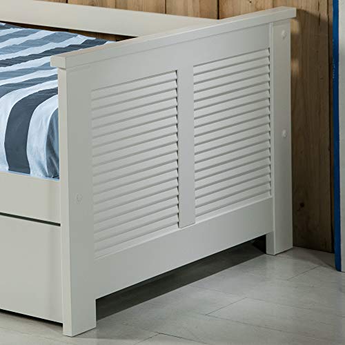 VS Venta-stock Cama Nido Juvenil Camila 90X190, Color Blanco, Dimensiones: 199cm (Largo), 105cm (Ancho) y 62cm (Alto)