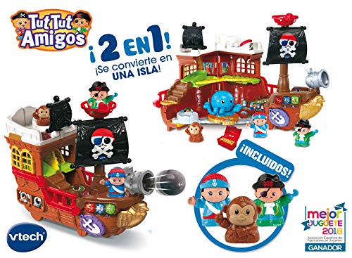 VTech-80-177822 Barco Pirata, cazatesoros transformable en Isla, SPB, Color Verde (80-177877) VTech-80-177822 Barco Pirata, cazatesoros transformable en Isla, SPB, Color Verde (80-177877)