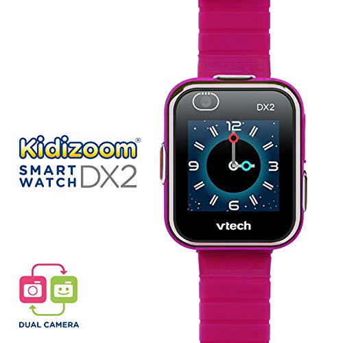 VTech- Kidizoom Smart Watch DX2 para Niños, Color rosa (frambuesa) (80-193847)