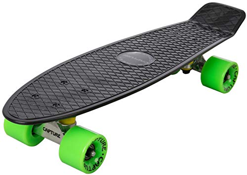 VTK Capture Mini Street Cruiser Skate 56 cm 22,5", monopatín retro vintage, rodamientos ABEC 7, para practicar en la ciudad, parques, etc. VTK Capture Mini Street Cruiser Skate 56 cm 22,5", monopatín retro vintage, rodamientos ABEC 7, para practicar en la ciudad, parques, etc.