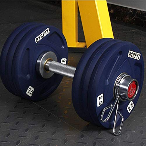 VULID Barra De Mancuernas De 19 Pulgadas, Manijas De Mancuernas, 1 Par De Mancuernas Olímpicas para El Fortalecimiento del Brazo De La Parte Superior del Cuerpo, Entrenamiento con Pesas VULID Barra De Mancuernas De 19 Pulgadas, Manijas De Mancuernas, 1 Par De Mancuernas Olímpicas para El Fortalecimiento del Brazo De La Parte Superior del Cuerpo, Entrenamiento con Pesas