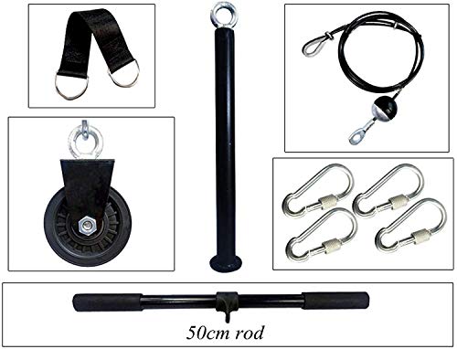 VULID Entrenador de Rodillos de muñeca de antebrazo Profesional, Sistema de polea de Trabajo Pesado con Asas Antideslizantes de Espuma, Accesorio del Sistema de polea del Cable Lat VULID Entrenador de Rodillos de muñeca de antebrazo Profesional, Sistema de polea de Trabajo Pesado con Asas Antideslizantes de Espuma, Accesorio del Sistema de polea del Cable Lat