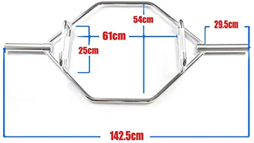 VULID Olímpico Hex del Encogimiento De Hombros De Trampa Bar, con Asas, Utilizado para Sentadillas, Peso Muerto, Encoge De Hombros, Tirones De Energía