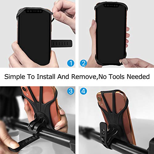 VUP Soporte Móvil Bicicleta, 360° Rotación Ajustable Soporte Móvil Moto para iPhone SE/11 Pro/X/XS/XR/8 Plus/7 Plus, Samsung Galaxy S10 P/S9/S8 P/S7 Edge, Huawei, Xiaomi/Redmi Telefono&GPS (4"-6.5") VUP Soporte Móvil Bicicleta, 360° Rotación Ajustable Soporte Móvil Moto para iPhone SE/11 Pro/X/XS/XR/8 Plus/7 Plus, Samsung Galaxy S10 P/S9/S8 P/S7 Edge, Huawei, Xiaomi/Redmi Telefono&GPS (4"-6.5")