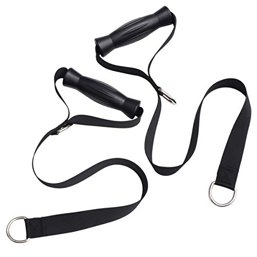 Wakauto 2 Piezas de Cuerda de Fitness con Mango de Plástico Cuerda de Tirón de Fitness Duradera Cuerda de Gimnasio Resistente Al Cinturón de Fitness para Hombros de Bíceps de Abdomen Wakauto 2 Piezas de Cuerda de Fitness con Mango de Plástico Cuerda de Tirón de Fitness Duradera Cuerda de Gimnasio Resistente Al Cinturón de Fitness para Hombros de Bíceps de Abdomen