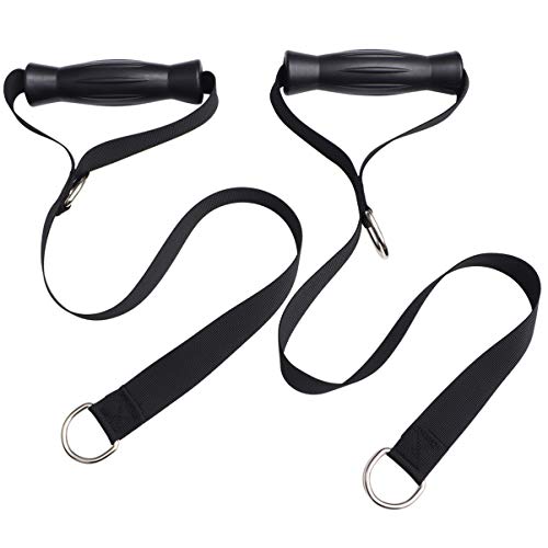 Wakauto 2 Piezas de Cuerda de Fitness con Mango de Plástico Cuerda de Tirón de Fitness Duradera Cuerda de Gimnasio Resistente Al Cinturón de Fitness para Hombros de Bíceps de Abdomen Wakauto 2 Piezas de Cuerda de Fitness con Mango de Plástico Cuerda de Tirón de Fitness Duradera Cuerda de Gimnasio Resistente Al Cinturón de Fitness para Hombros de Bíceps de Abdomen