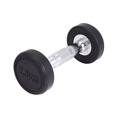 Wakauto Mancuernas Pesas de Mano con Manijas de Metal Mancuerna Recubierta de Goma para El Ejercicio de Adelgazamiento del Brazo 2. 5 Kg (Color Surtido) Wakauto Mancuernas Pesas de Mano con Manijas de Metal Mancuerna Recubierta de Goma para El Ejercicio de Adelgazamiento del Brazo 2. 5 Kg (Color Surtido)