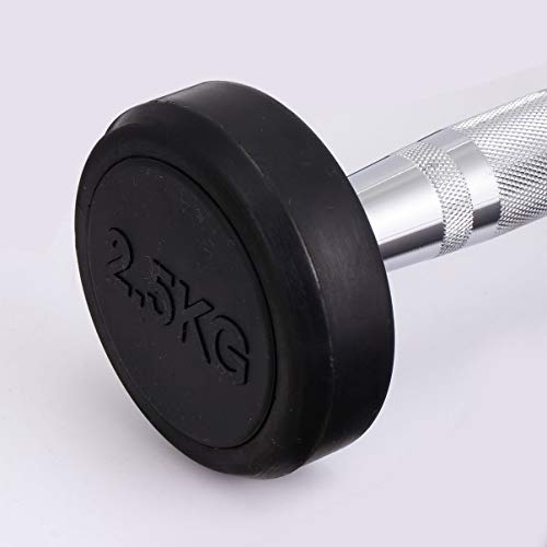 Wakauto Mancuernas Pesas de Mano con Manijas de Metal Mancuerna Recubierta de Goma para El Ejercicio de Adelgazamiento del Brazo 2. 5 Kg (Color Surtido) Wakauto Mancuernas Pesas de Mano con Manijas de Metal Mancuerna Recubierta de Goma para El Ejercicio de Adelgazamiento del Brazo 2. 5 Kg (Color Surtido)