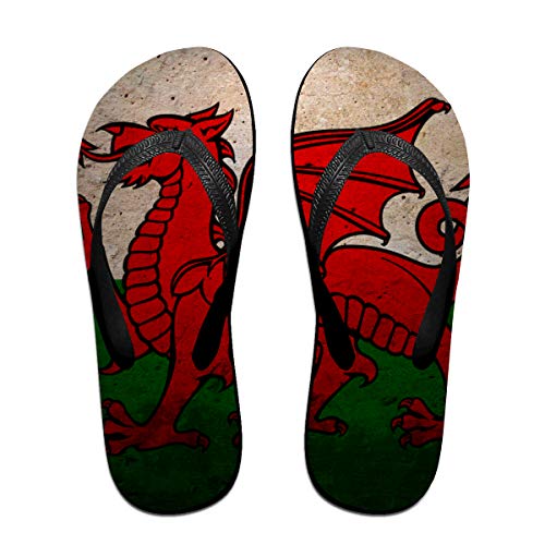 Wales Flag Women's Flip Flop Smoothly Cushion