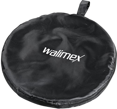 Walimex Pro - Fondo plegable 2 en 1 (dimensiones de 145 x 200 cm), color blanco y negro