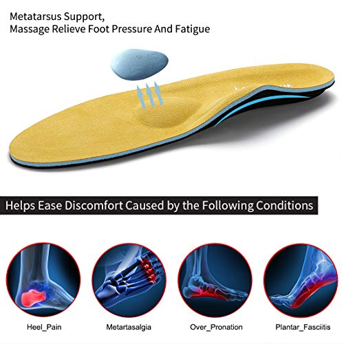 Walkomfy Plantillas Ortopedicas para Hombre y Mujer, Memory Foam Plantillas para Zapatos, para aliviar la Fascitis Plantar, Supinador, Pie Cavo, Pies Planos, Metatarsalgia, Dolor de Talón Walkomfy Plantillas Ortopedicas para Hombre y Mujer, Memory Foam Plantillas para Zapatos, para aliviar la Fascitis Plantar, Supinador, Pie Cavo, Pies Planos, Metatarsalgia, Dolor de Talón
